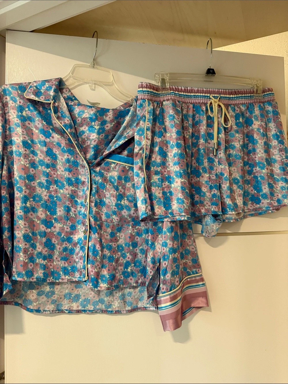NWT, Free People Pillow Talk PJ Set in Cool Lavender combo Size M - Picture 7 of 12